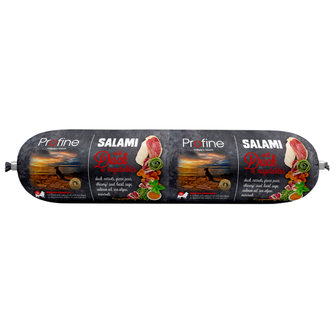 Profine honden worst salami eend en groenten 800 gram