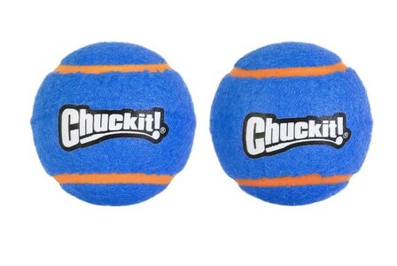 Chuckit squeaker tennisbal M 6cm 2 stuks det.1