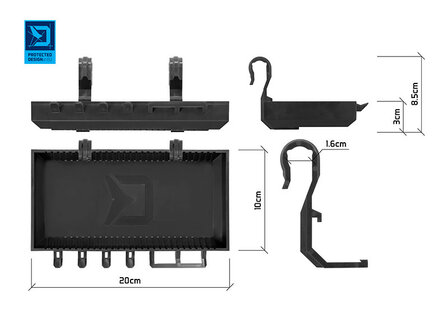 Delphin SelfPOD holder rodpod zwart det.5