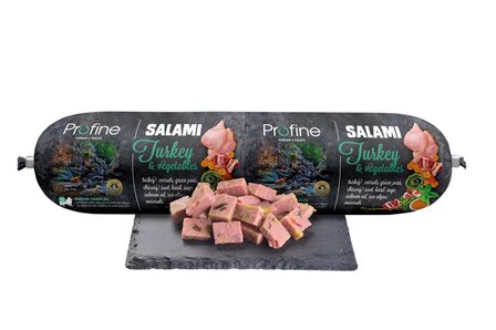 Profine honden worst salami kalkoen en groenten 800 gram