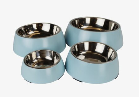 The doggybowl honden voerbakken metalic blue