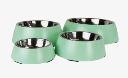 The doggybowl honden voerbakken metalic light green