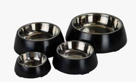 The doggybowl honden voerbakken metalic black