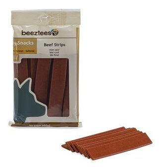 Beeztees jerkey rund strips 150 gram