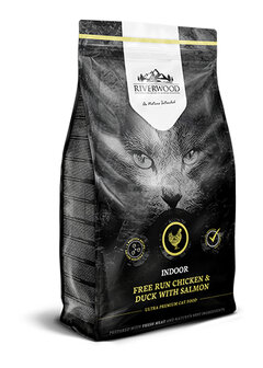 Riverwood kattenvoer Indoor kip, eend en zalm 2 kg