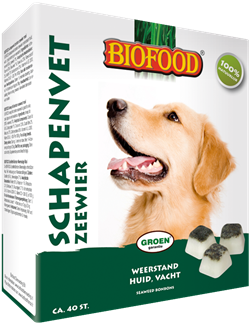 Durf piramide Echt Biofood Schapenvet Zeewier | 4,99 | - DiboZoo
