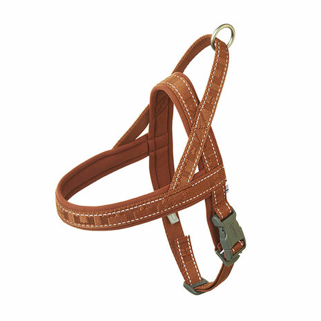 Hurtta casual harness eco cinnamon hondentuig det.1