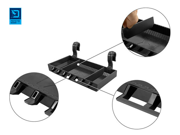 Delphin SelfPOD holder rodpod zwart det.7