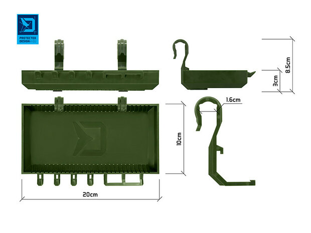 Delphin SelfPOD holder rodpod camouflage det.7