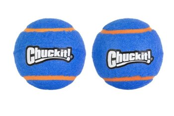 Chuckit squeaker tennisbal M 6cm 2 stuks