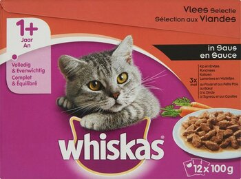 Whiskas Classic Maaltijdzakjes in Saus 12x85 gram