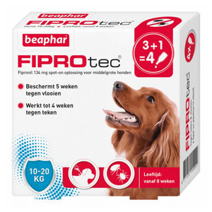 FiproTec hond kg vlooiendruppels | 20% korting - DiboZoo